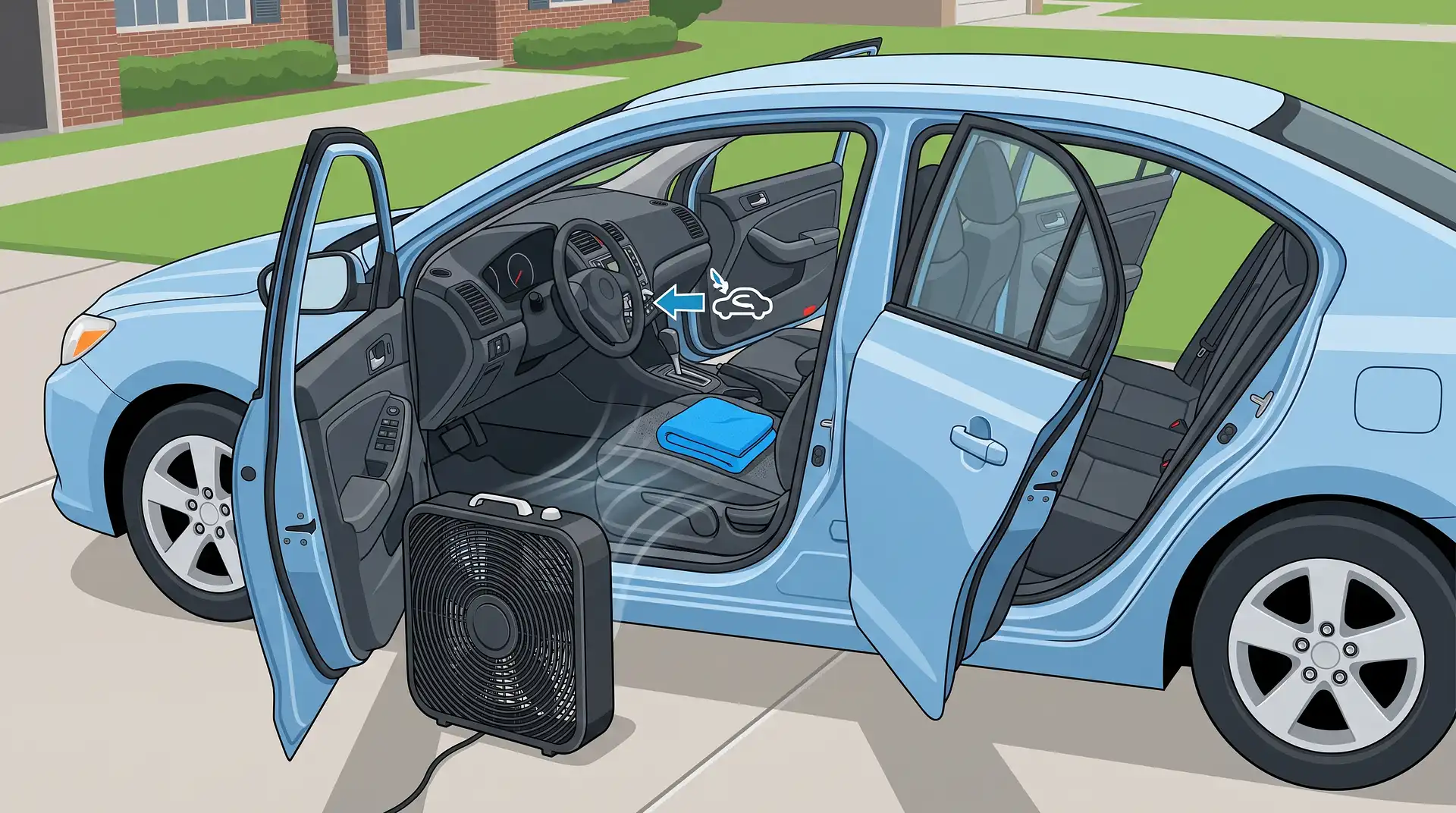 How to Dry Car Seats