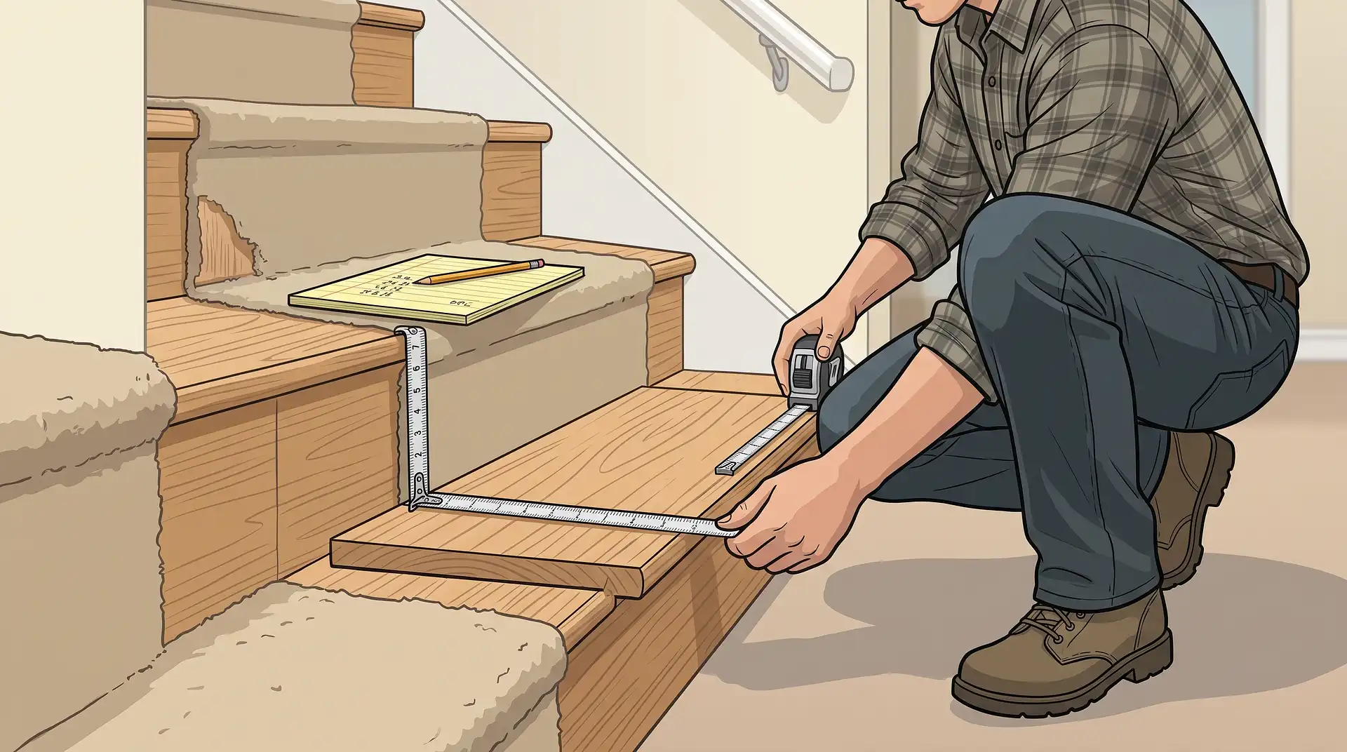 How to Measure Stairs for Carpet