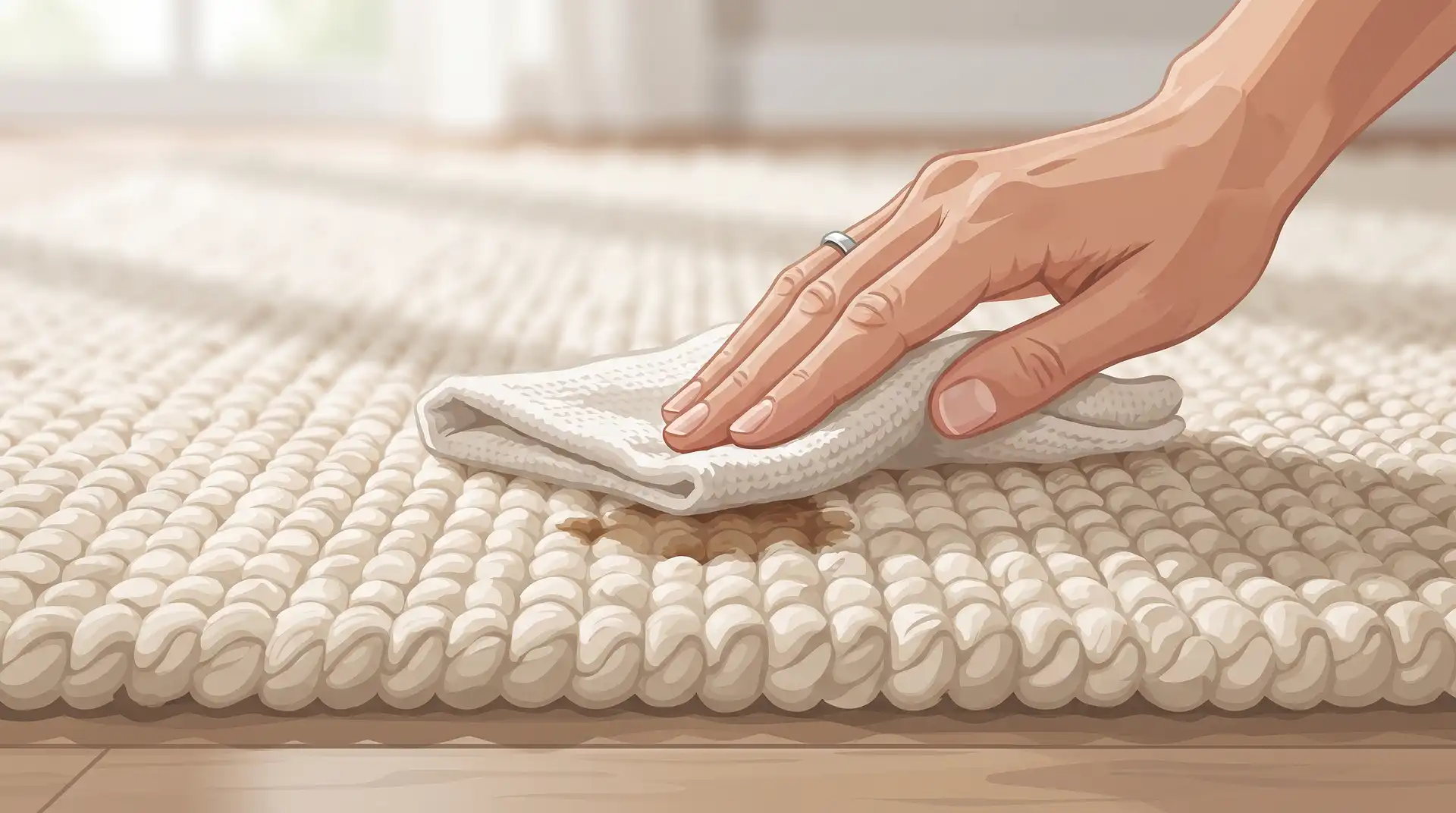 How to Clean a White Area Rug